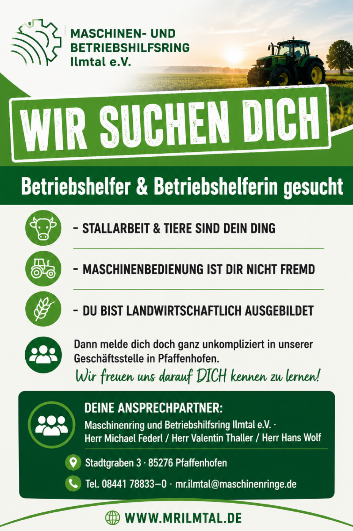Wir suchen dich